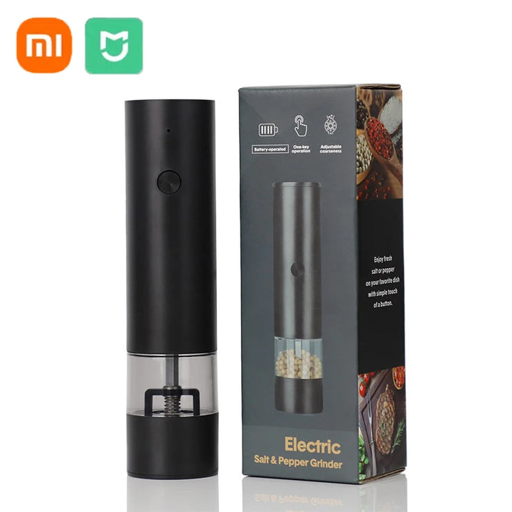 FlavorCraft USB‑Rechargeable Salt & Pepper Grinder — Stepless Ceramic Burr + LED Light