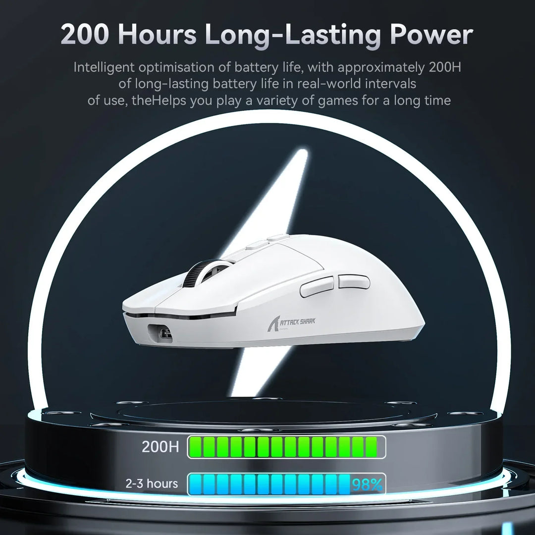 Attack Shark X6 Wireless Gaming Mouse | RGB Charging Dock | 26K DPI