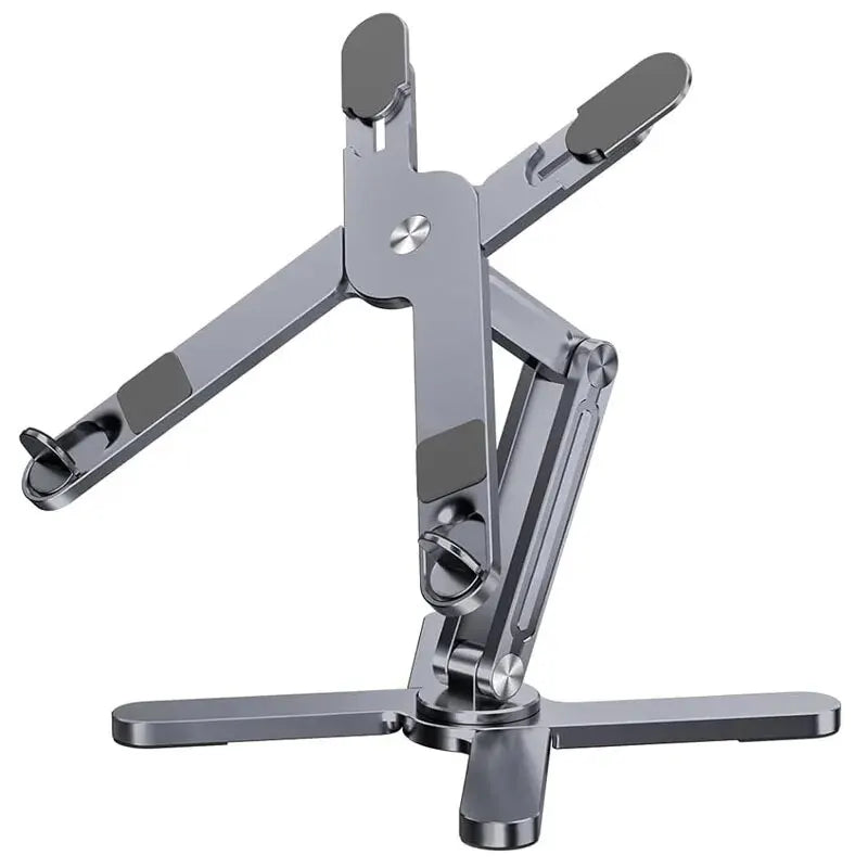YASOKO 360° Foldable Telescopic Laptop Stand | Ergonomic Aluminum Alloy Notebook Holder