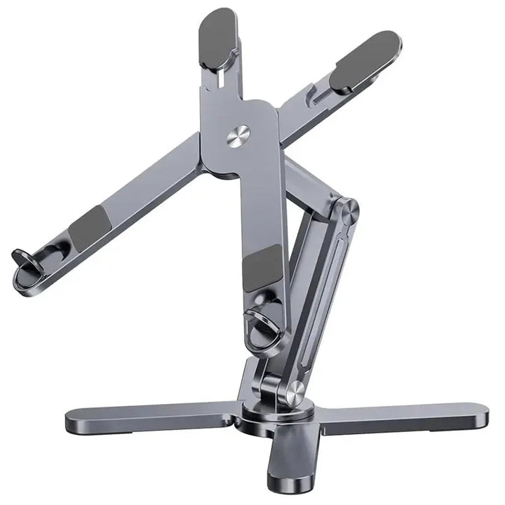 YASOKO 360° Foldable Telescopic Laptop Stand | Ergonomic Aluminum Alloy Notebook Holder