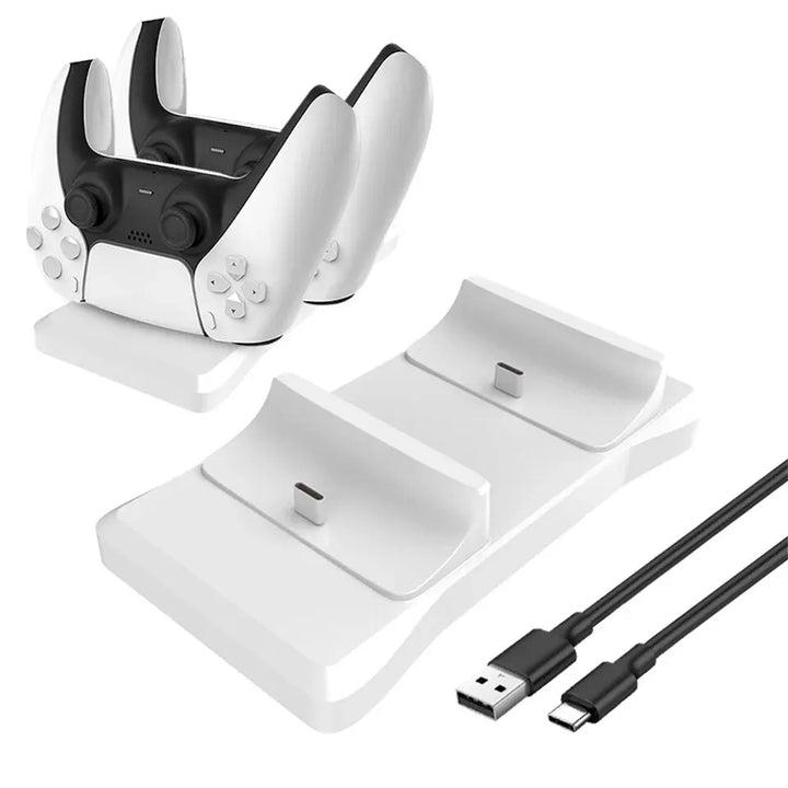 GAMINJA TurboDock – Dual Fast Charging Station for PS5 Controllers | QuickCharge™ Technology