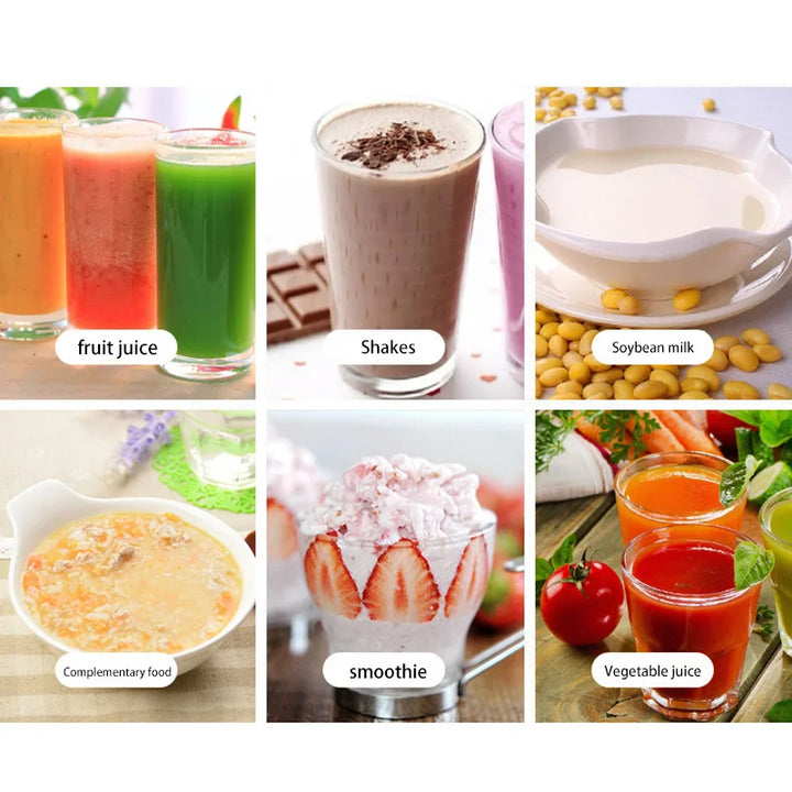 QuickBlend 380 ml USB Juicer Bottle — 6‑Blade Mini Smoothie Maker