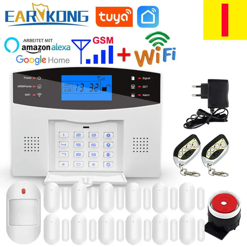 Tuya SmartGuard WiFi GSM Home Security Alarm System | Wireless 433MHz Smart Sensors & Detectors