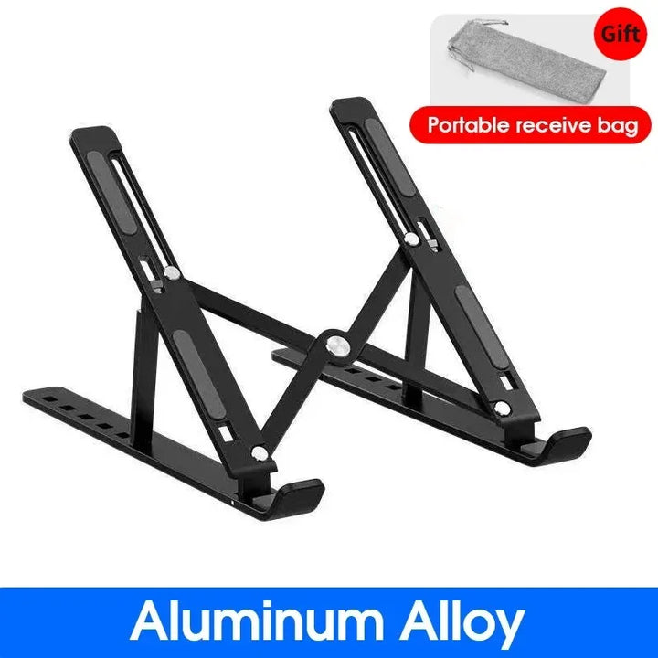 FlexiStand Pro – Portable Foldable Laptop Stand | Ergonomic & Adjustable Aluminum Alloy Holder