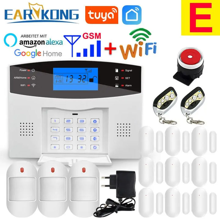 Tuya SmartGuard WiFi GSM Home Security Alarm System | Wireless 433MHz Smart Sensors & Detectors
