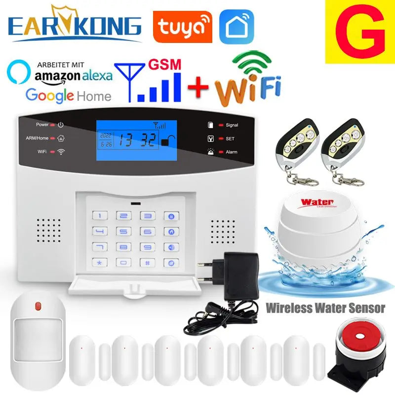 Tuya SmartGuard WiFi GSM Home Security Alarm System | Wireless 433MHz Smart Sensors & Detectors