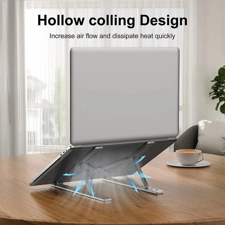 FlexiStand Pro – Portable Foldable Laptop Stand | Ergonomic & Adjustable Aluminum Alloy Holder
