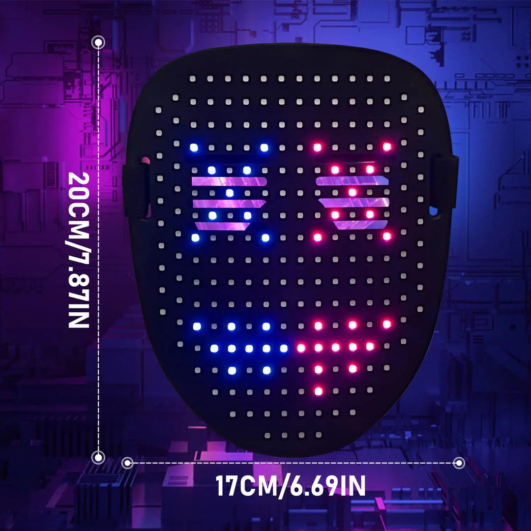 LumiFace App-Controlled LED Mask – DIY Face Display