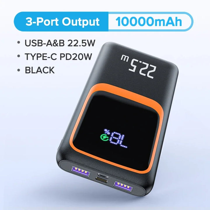 QOOVI TurboCharge 20000mAh Power Bank | 22.5W PD Fast Charge
