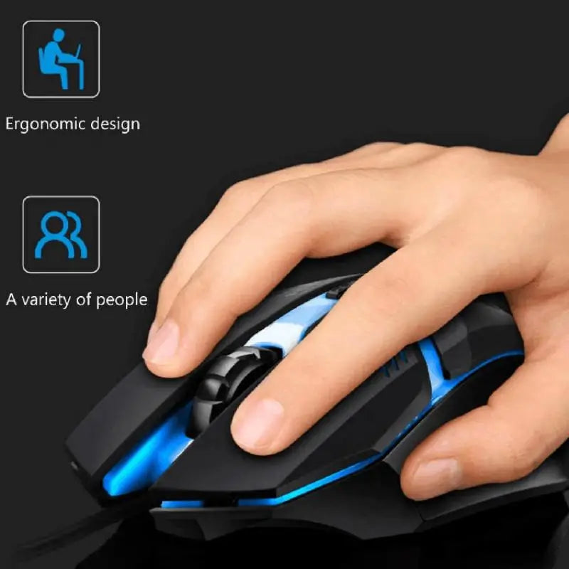 XenonPro™ Gaming Mouse – Ergonomic Wired USB Mouse with Adjustable DPI & RGB Backlight